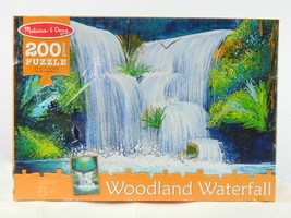 Melissa &amp; Doug Woodland Waterfall Scene Jigsaw Puzzle (200 pcs) New Sealed  - £18.15 GBP
