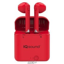 True-Portable True Wireless Earbuds with Charging Case RED Bluetooth - £18.97 GBP