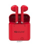 True-Portable True Wireless Earbuds with Charging Case RED Bluetooth - $457.04 MXN