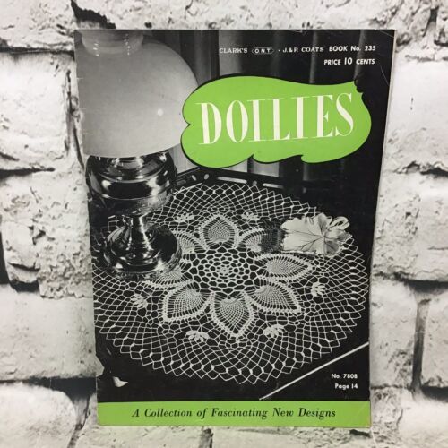 Doilies Clarks O.N.T. Pattern Book No. 235 The Spool Cotton Co Vintage 1947 - $19.79