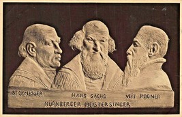 Nurnberger Meistersinger ~Beckmesser-Sachs-Pogner~ Hermann Martin Cartolina - £11.48 GBP
