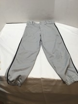 Champro Sports Gray w/ Black Stripe long baseball pants youth large - $6.92