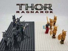 New Marvel Thor Ragnarok Asgard Einherjar Guard Thor Vs Hela 10Pcs/Set Minifigur - £48.70 GBP