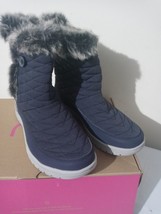 Ryka Shiver Women&#39;s Boots Navy Blue Size 8W Water Repellent Extra Cushio... - $43.00