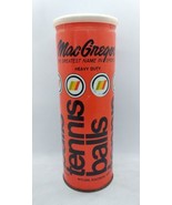 Vintage MacGregor Wool Nylon Heavy Duty Tennis Ball 3 Ball Canister - $29.69