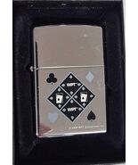 Polished Chrome WPT World Poker Tour Suits Zippo Lighter - $604.16 MXN