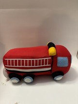 Fire Engine Truck Plush Toy 10” Soft Stuffed Toy Kids Room Decor - £15.13 GBP