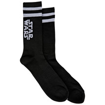 Star Wars Logos with Stripes Crew Socks Black - $14.98