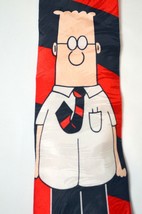 Dilbert with Dog Cartoon Neck Tie USA 100% Silk USA United Media - £13.43 GBP