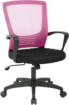 Office Chair Ergonomic Cheap Desk Chair Mesh Computer Chair Rolling, Pink. - $58.92