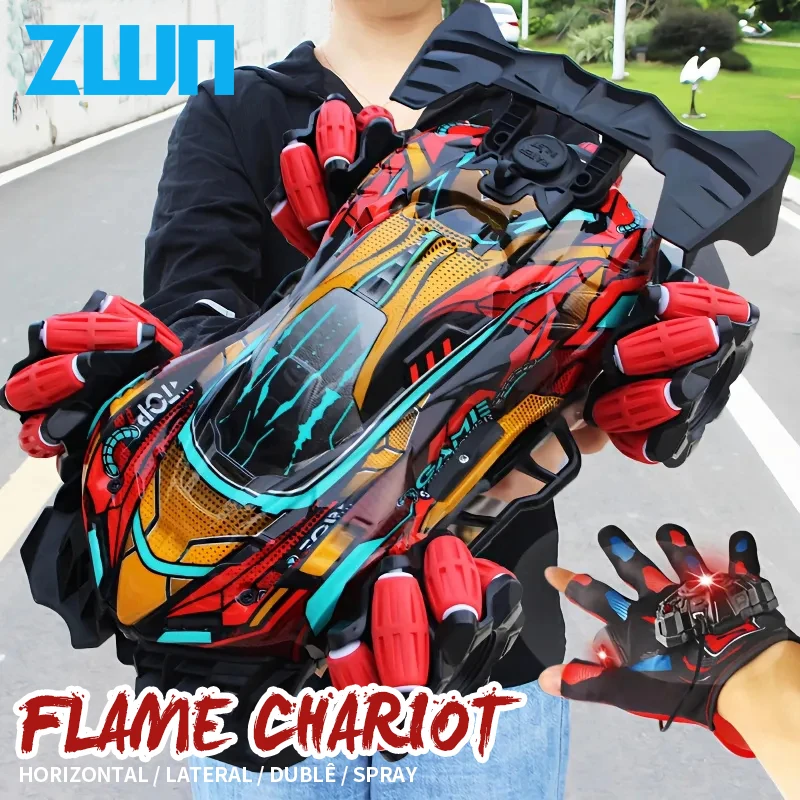 ZWN F1 RC Drift Car With Music Led Lights 2.4G Glove Gesture Radio Remote - £28.14 GBP+