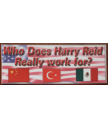 Who Does Harry Reid Really Work For? 8&quot; x 3&quot; bumper Sticker  - €4,31 EUR