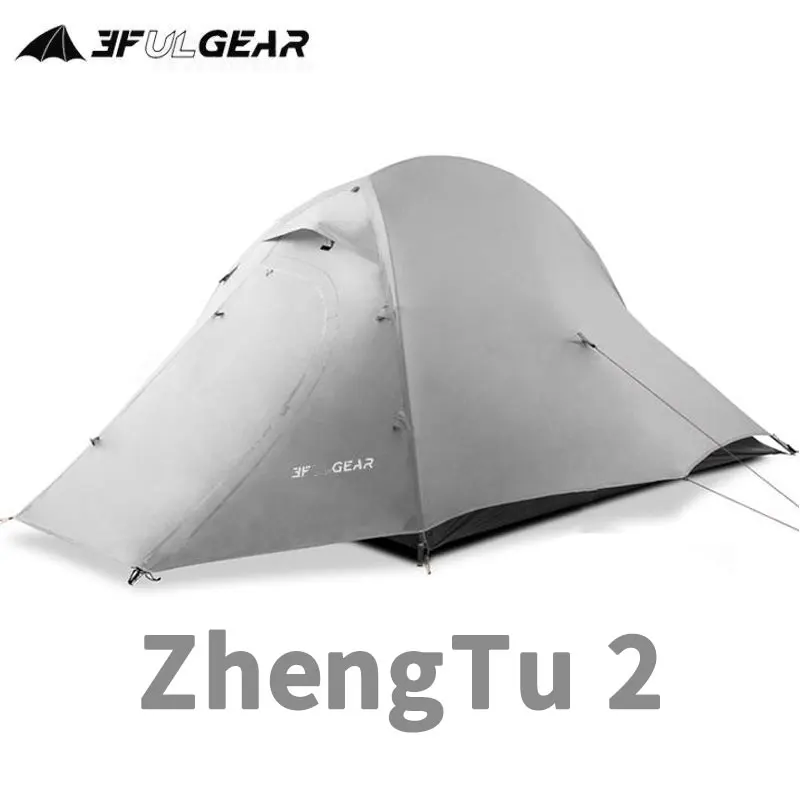 3F UL GEAR ZhengTu 2 Person 210T/15D Waterproof Camping Tent Travel Ultralight - £225.87 GBP+