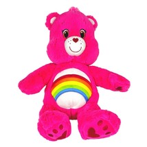 Care Bears Build A Bear Pink Cheer 17&quot; Rainbow - £17.48 GBP