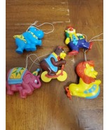 The First Years Crib Mobile &quot;Circus Go Round&quot; Five (5) Plastic Figures 1... - $21.46