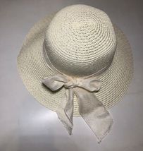 Beach Ribbon Church Bow Women&#39;s Packable Chin Strap Cloche Paper Sun Hat... - £31.92 GBP