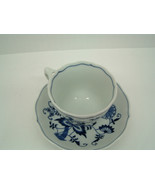 Vintage blue danube tea coffee cup and saucer blue onion pattern made in... - £15.49 GBP