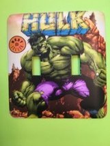 Hulk Double metal light Switch Cover superheros - £7.25 GBP
