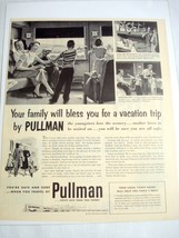 1955 Railroad Ad Vacation Trip By Pullman - £7.97 GBP