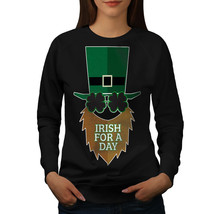 Wellcoda Irish For A Day Womens Sweatshirt, Saint Casual Pullover Jumper - £22.74 GBP+