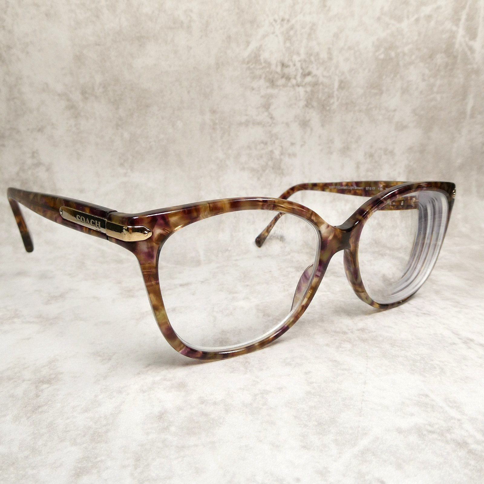 Coach Confetti Light Brown Sunglasses Eyeglasses FRAMES - HC8132 L109 57-17-135 Item image 2
