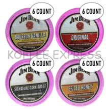 Jim Beam Coffee Single Serve Cups, Vanilla, Original, Dark, Honey, 6 cup... - $19.99