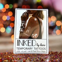Inked by Dani Temporary Tattoos The White Out Pack 20 Hand Drawn Designs... - $14.84