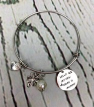New Mom Gifts New Mom Bracelet Hello My New Name Is Mommy Silver - £11.95 GBP
