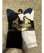 True Religion men’s 8 pack Half cushion crews 10-13 shoes size 8-12 Blac... - $25.54 CAD