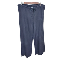 CP Shades XS Gray 100% Linen Drawstring Waist Wide Pants  - $39.92