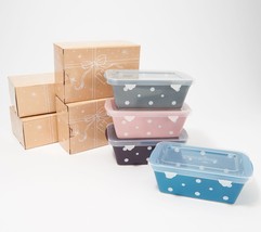 Temp-tations Set of 4 Mini Loaf Pans with Gift Boxes - $43.63