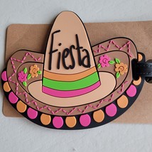 Luggage Tag Fiesta Hat Identification Label Suitcase Backpack ID Travel ... - $11.77