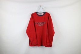 Vintage 90s Tommy Hilfiger Mens Large Distressed Spell Out Crewneck Sweatshirt - £39.65 GBP
