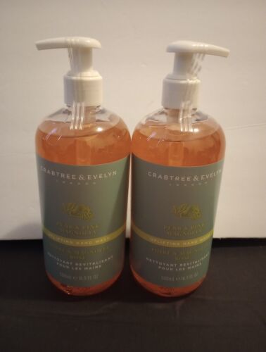 2x Crabtree & Evelyn Pear Pink Magnolia Uplifting Hand Wash 16.9 Fl. Oz Ea  - $32.00