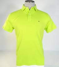 Tommy Hilfiger Lime Green Short Sleeve Soft Cotton Polo Shirt Men&#39;s NWT - £55.07 GBP