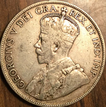 1918 Newfoundland Silver 50 Cents Coin - £19.42 GBP