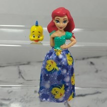 Disney Ariel And Flounder Figures Lot of 2  - $11.88