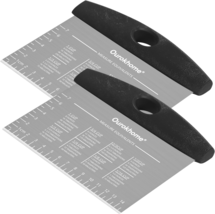 2 Pack Bench Scraper Dough Cutter, Stainless Steel Dough Scraper - $11.88