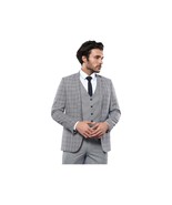 Men 3pc European Vested Suit WESSI by J.VALINTIN Slim Fit JV40 Gray Blue... - €129,86 EUR Men 3pc European Vested Suit WESSI by J.VALINTIN Slim Fit JV40 Gray Blue... - €129,86 EUR
