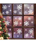 135Pcs Christmas Window Clings Snowflakes Window Decals Static Window St... - $15.99