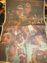 Copley Newspapers The News Sun June 17 1997 Chicago Bulls A Fist Full of Gold Ne - £15.72 GBP