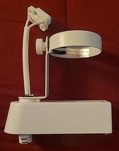 GIMBAL RING TRACK LIGHTING FIXTURE LOW VOLTAGE  WHITE - $19.99