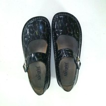 Alegria Paloma Black Animal Print Shoes Mary Janes  PAL-411 Wms EU 38 / ... - $50.99