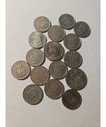 14 old 1 Krone Frederik IX Denamark 1960s-70s and Margarethe 10kr 1986 5kr Swed - $50.67