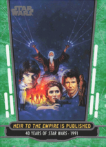 Star Wars 40th Anniversary Trading Card 2017 #75 Heir to the Empire is Published - £0.94 GBP