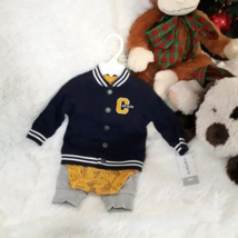 CARTER&#39;S BABY 3pc Jacket Set, &quot;BABY BOY&quot; (Size 3M) Pant/ Top/ Jacket ~ N... - $21.29