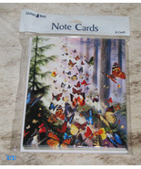 LEANIN TREE Butterflies Taking Flight #35336~8 Notecards~Colorfully Blan... - £6.06 GBP