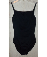 GIRLS BLOCH BLACK GYMNASTICS / YOGA / DANCE LEOTARD SIZE 14 - €18,64 EUR