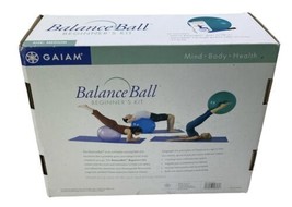 Gaiam Balance Ball Kit, Medium 26&quot; Yoga Ball Chair, Ab Abs Workout w/ Pu... - £11.96 GBP