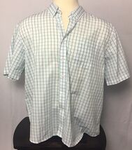 Men's DOCKERS Multi-Color Cotton Plaid Button Front Dress Shirt XXL Whit... - $9.60